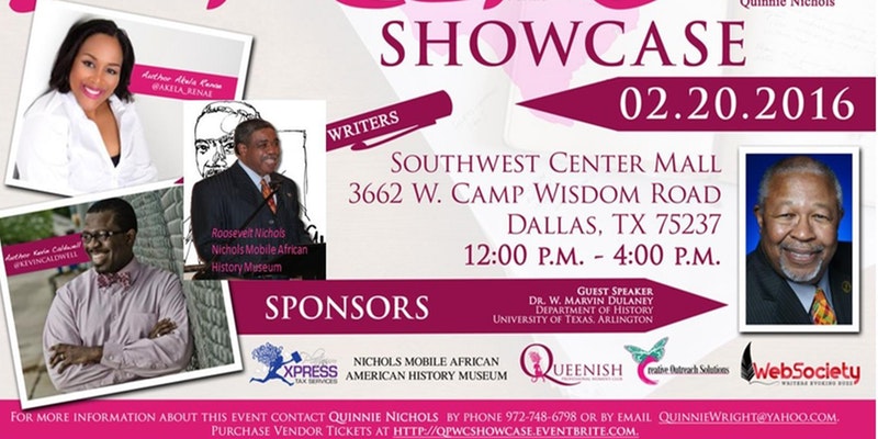1st Annual Southwest Writers Showcase Presented by The Queenish Professional Women's Club in Dallas